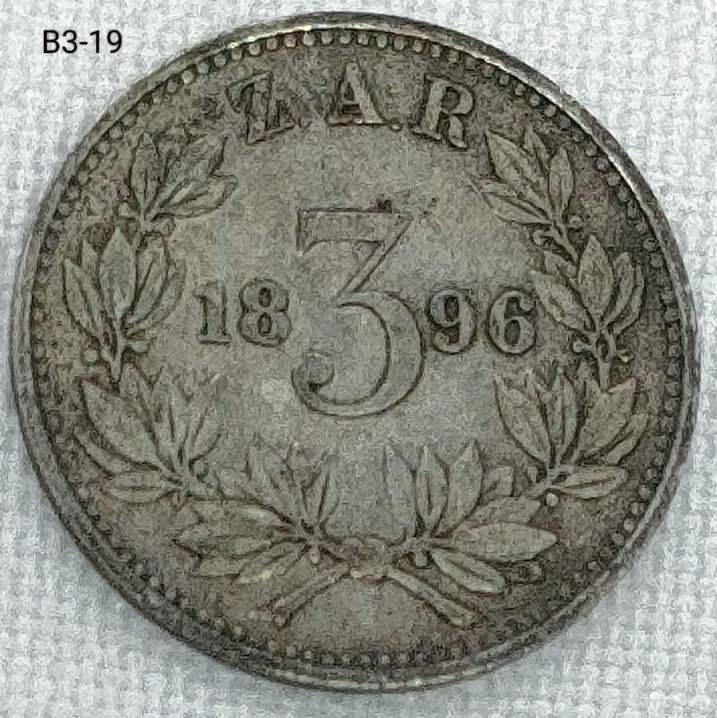 1896 ZAR threepence - .925 coin
