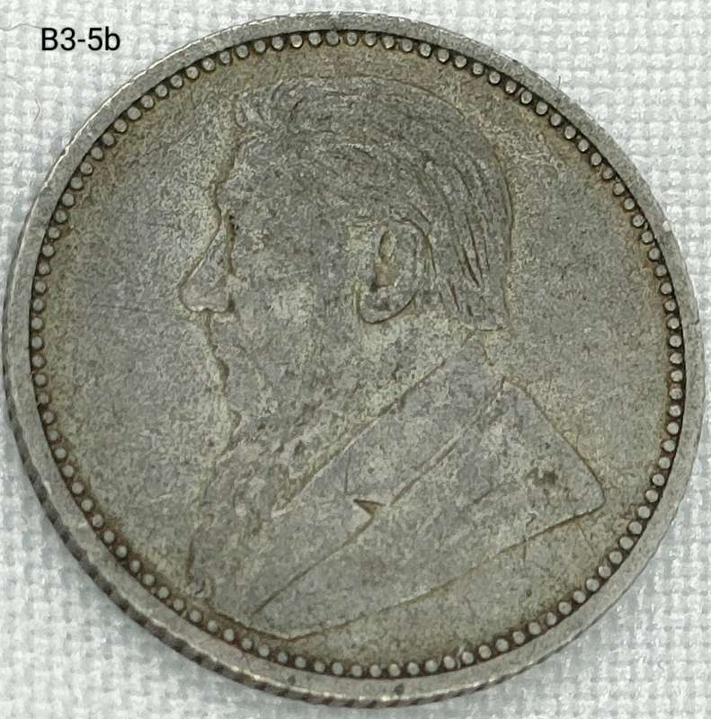 1893 ZAR sixpence - .925 coin