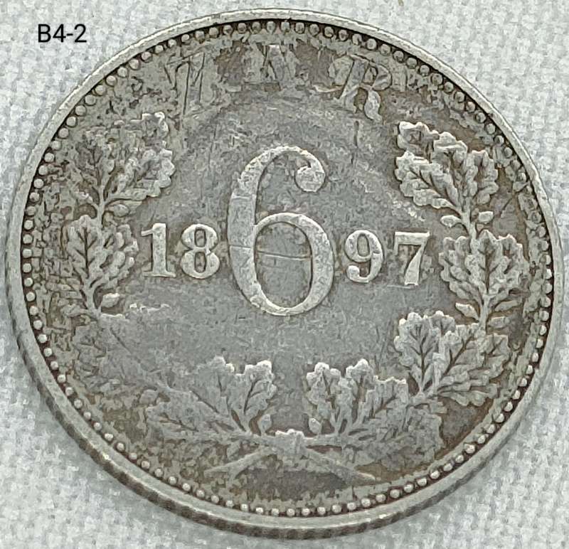 1897 ZAR sixpence - 925 coin