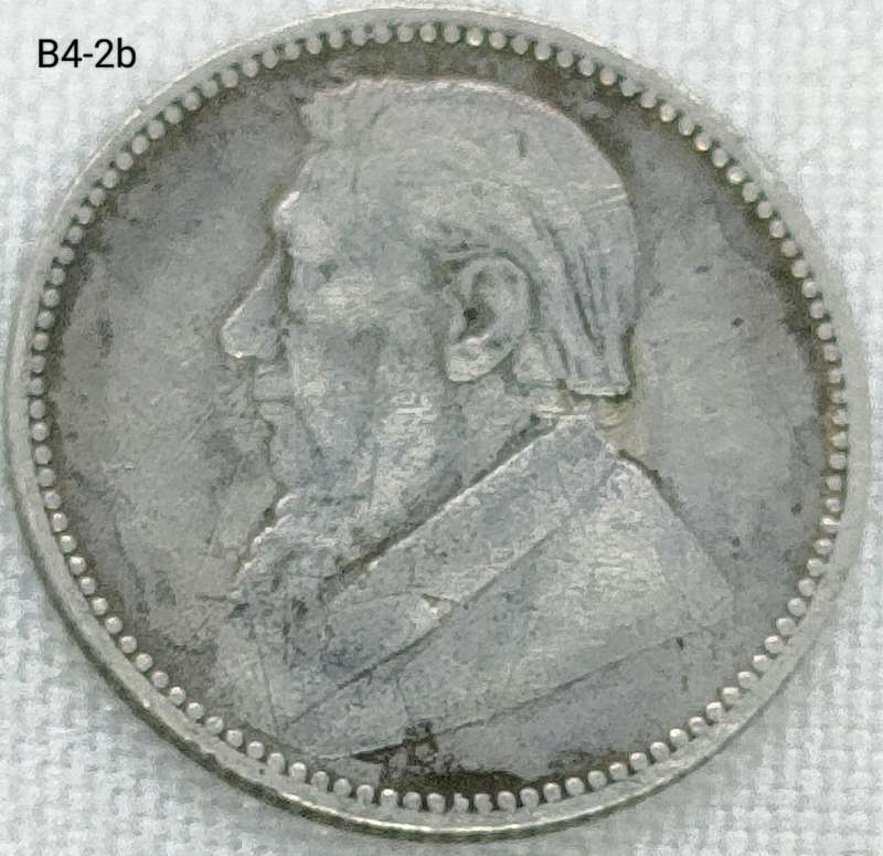 1897 ZAR sixpence - 925 coin