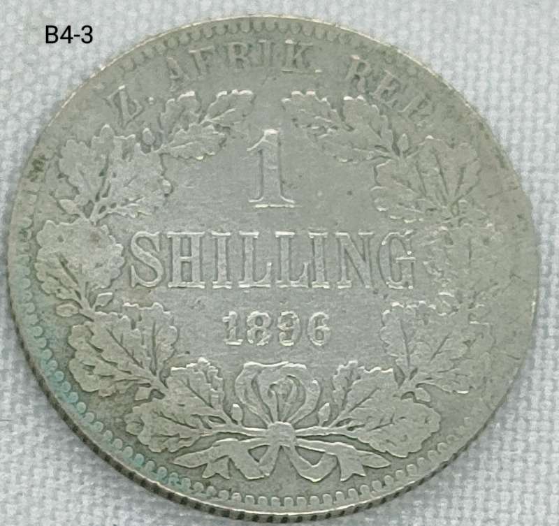 1896 ZAR 1 shilling.925 coin