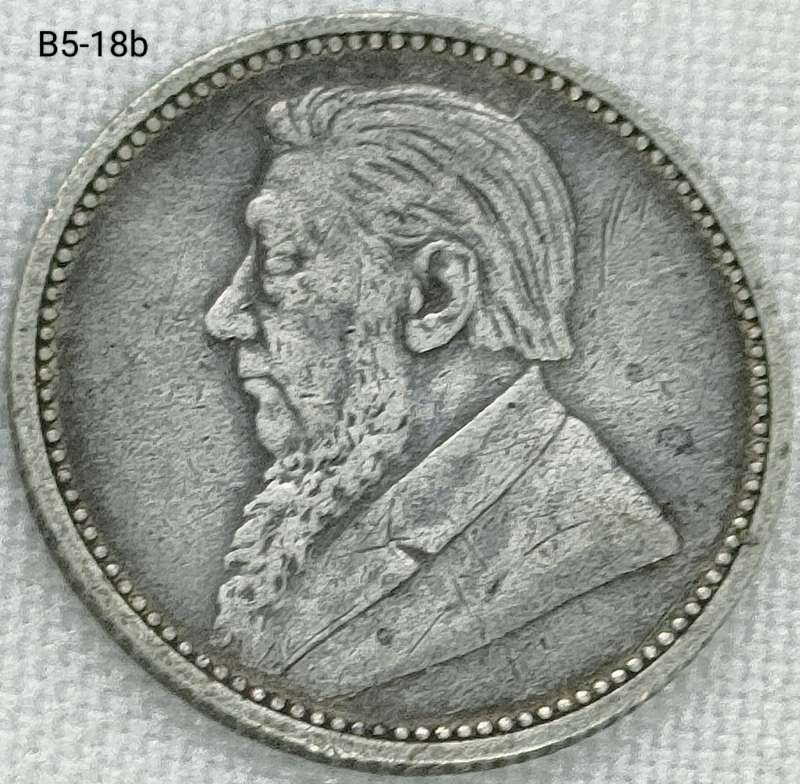 1895 ZAR sixpence - .925 coin
