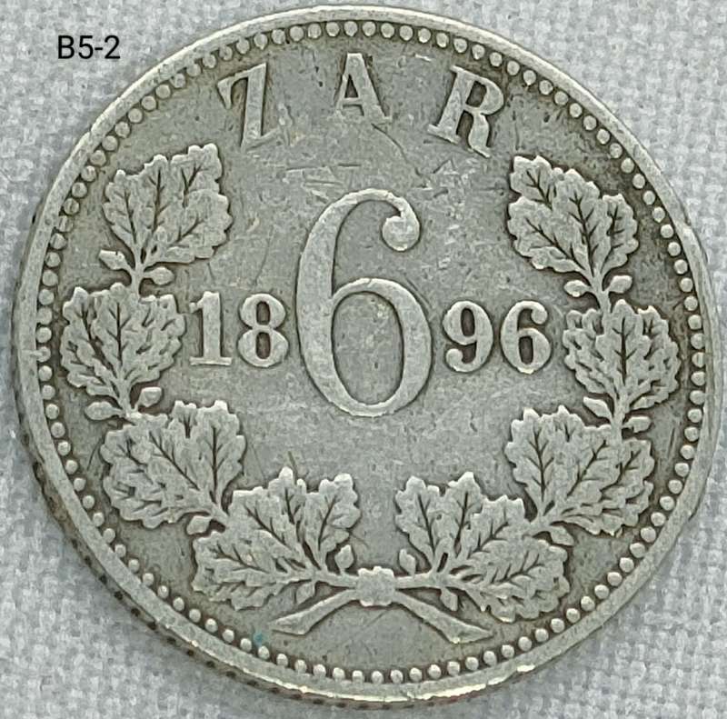 1896 ZAR sixpence - .925 coin