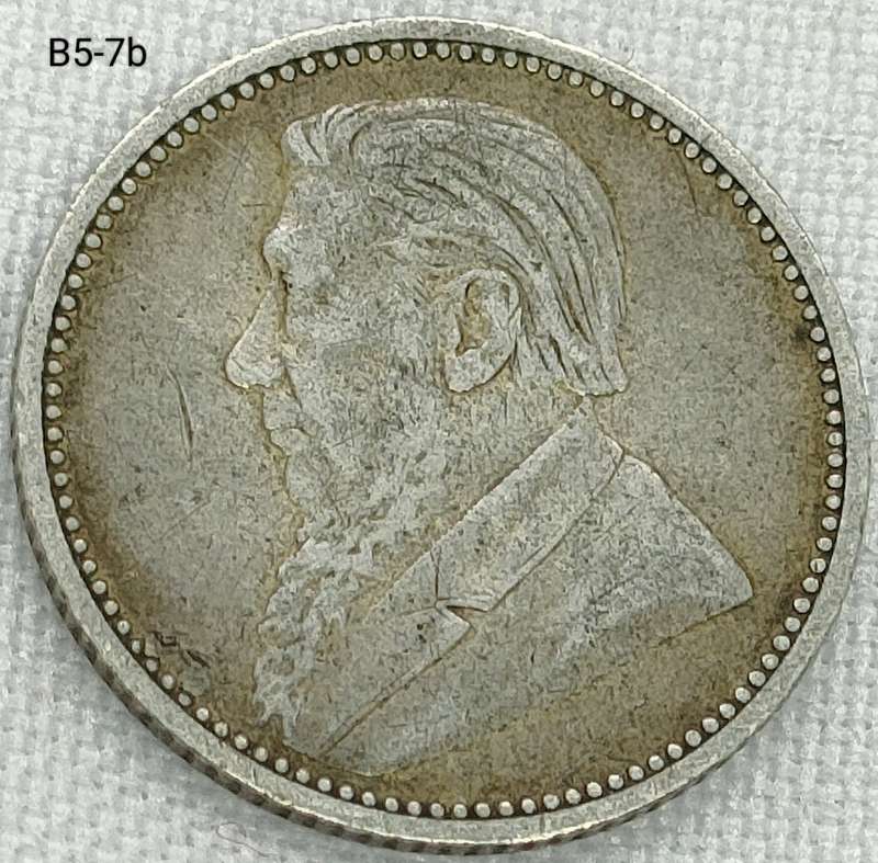 1895 ZAR sixpence - .925 coin