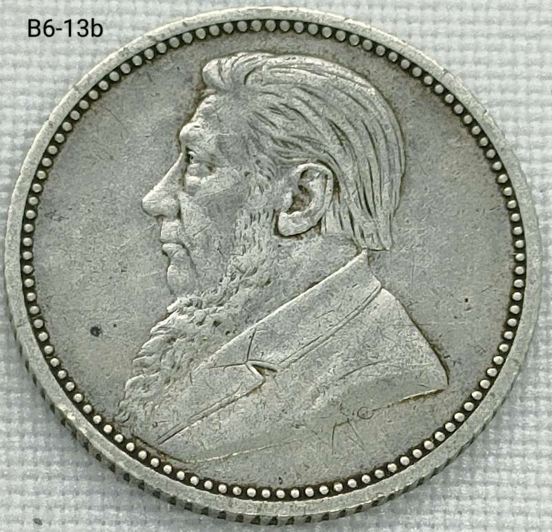 1894 ZAR sixpence - .925 coin