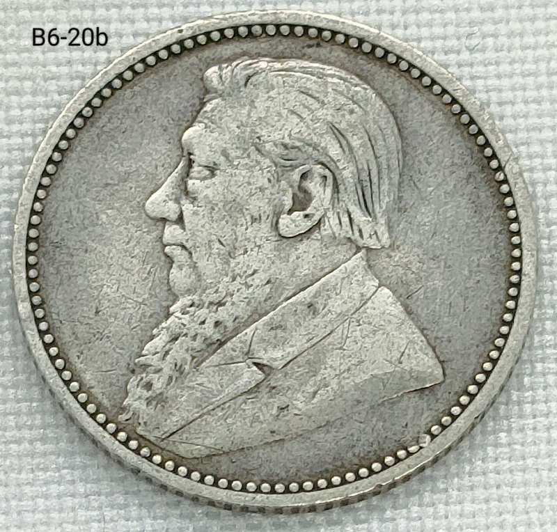 1892 ZAR sixpence - .925 coin