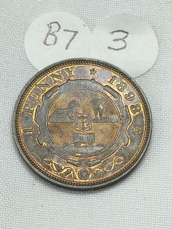 ZAR Penny: 1898: Scarce and valuable coins