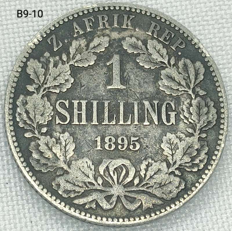 1895 ZAR 1 shilling - .925 coin
