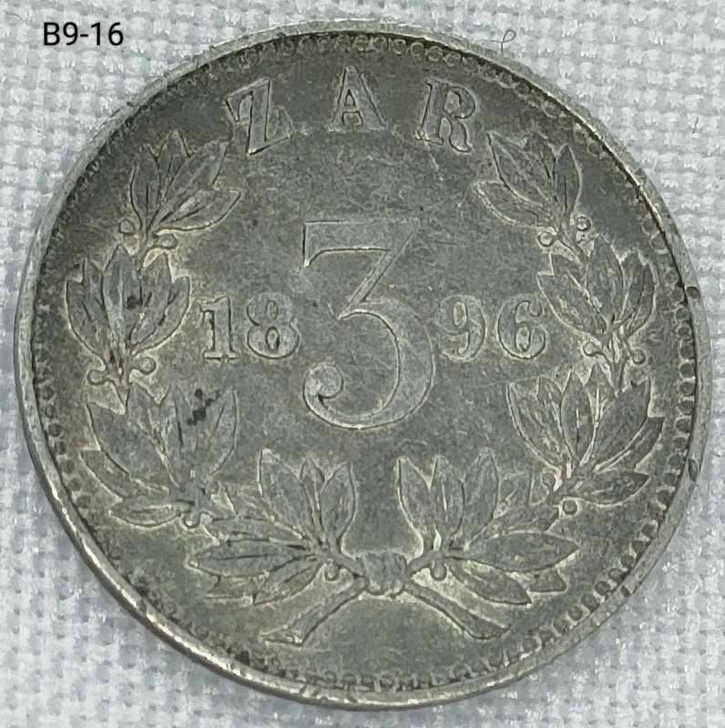 1896 ZAR threepence - .925 coin