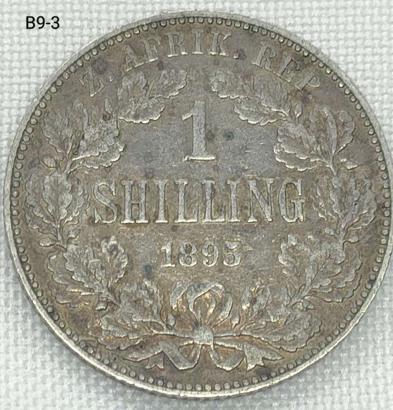 1895 ZAR 1 shilling - .925 coin