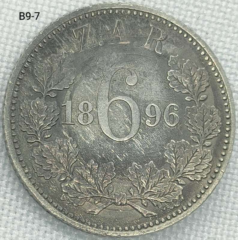 1896 ZAR sixpence - .925 coin