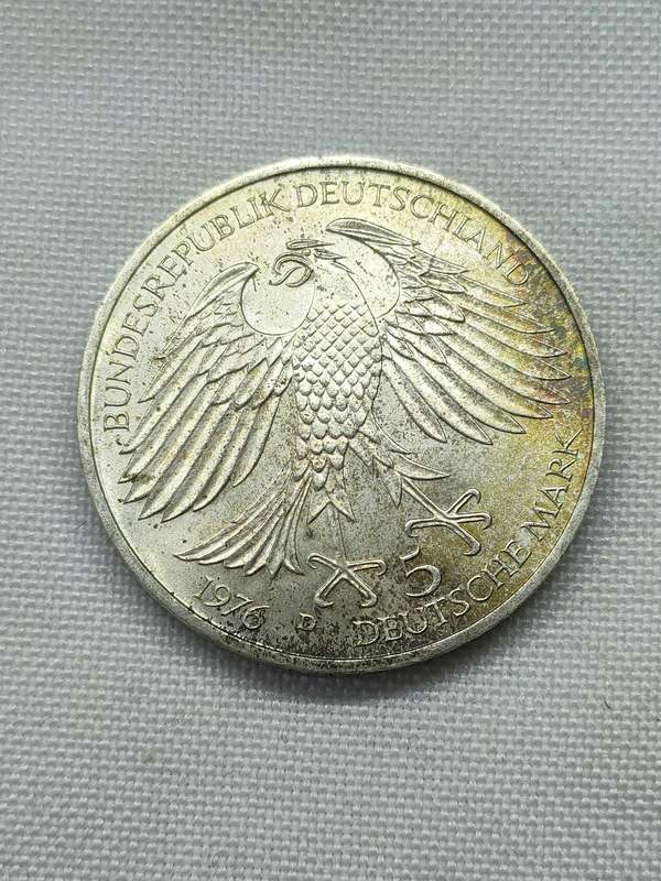 Bundesrepublik Deutschland 1976:  5 Mark (.625):