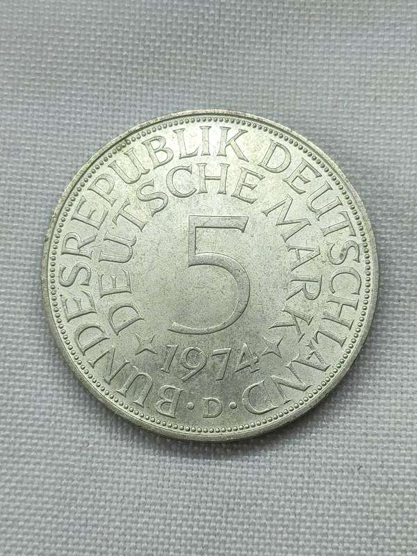Bundesrepublik Deutschland 1976: 5 Mark (.625):