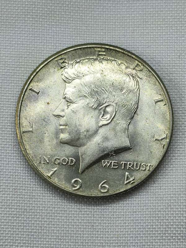 USA 1964: Kennedy Half Dollar (.900): Authorized by Congress following the JFK assassination