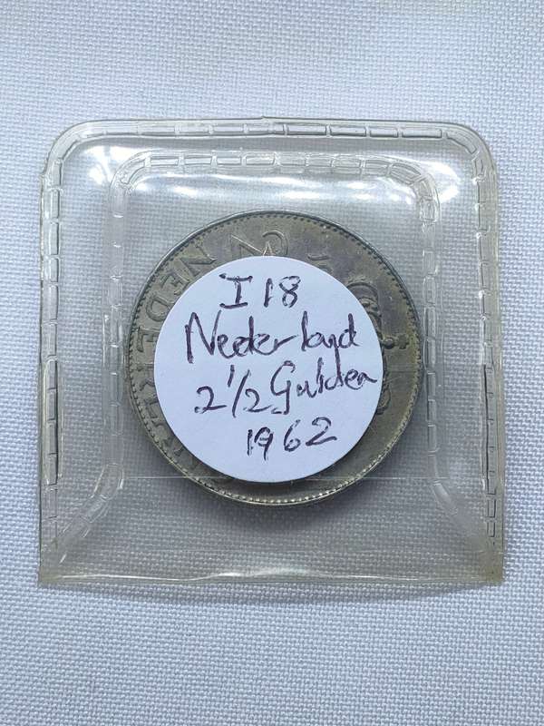 Nederland 1 Gulden 1962. Silver .720