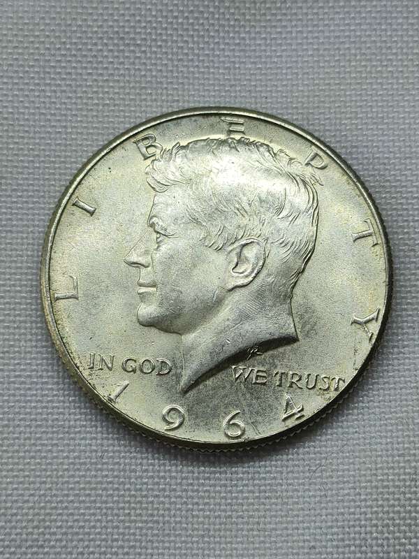 USA 1964: Kennedy Half Dollar (.900): Authorized by Congress following the JFK assassination