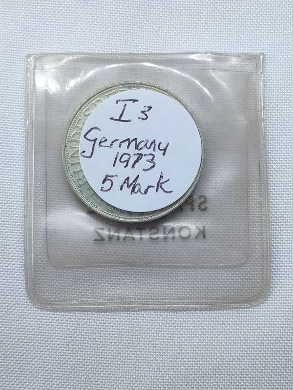 Bundesrepublik Deutschland 1973:  5 Mark (.625):