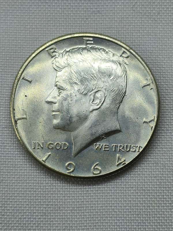 1964 USA Kennedy Half Dollar (.900): Authorized by Congress following JFK assassination