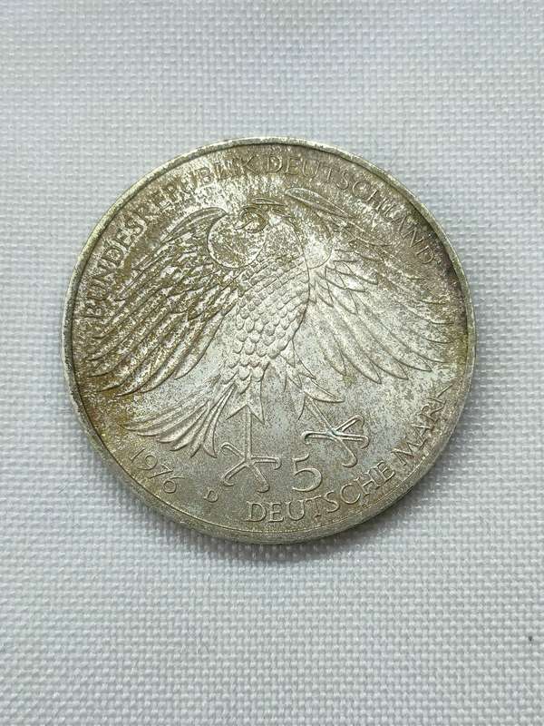 Bundesrepublik Deutschland 1976:  5 Mark (.625):