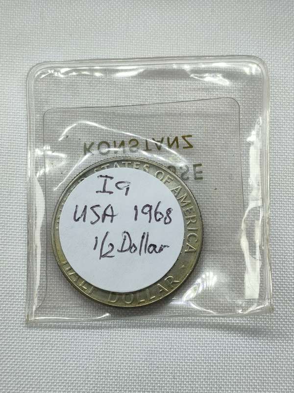 1968 USA Kennedy Half Dollar (.900): Authorized by Congress following JFK assassination