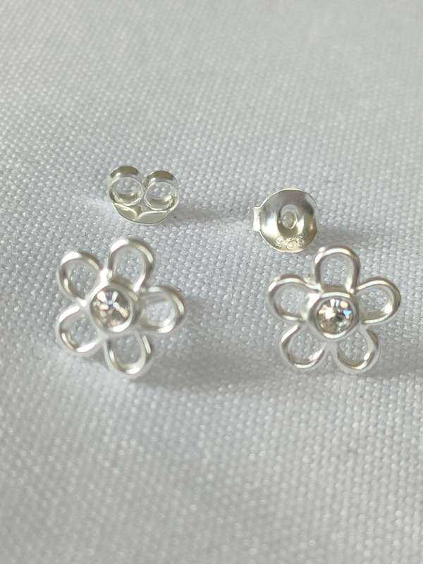 New Sterling Silver Austrian Crystal earrings: