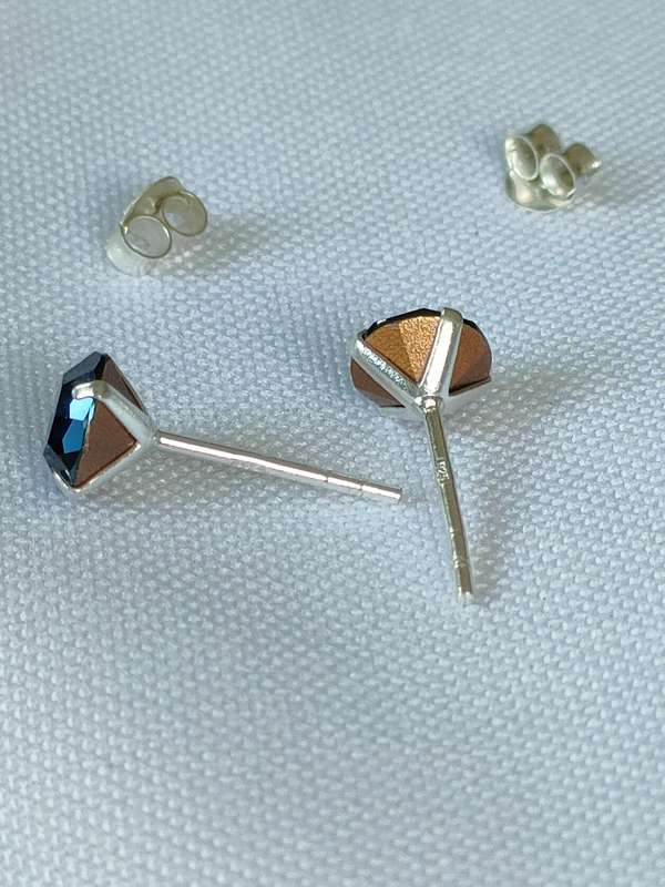 New Sterling Silver Austrian Crystal earrings: