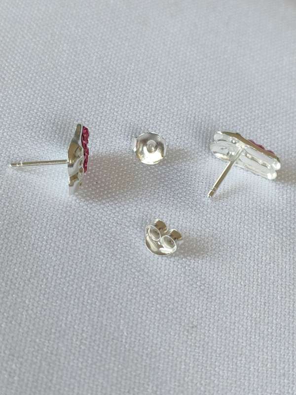 New Sterling Silver Austrian Crystal earrings: Gorgeous Ballet shoe design