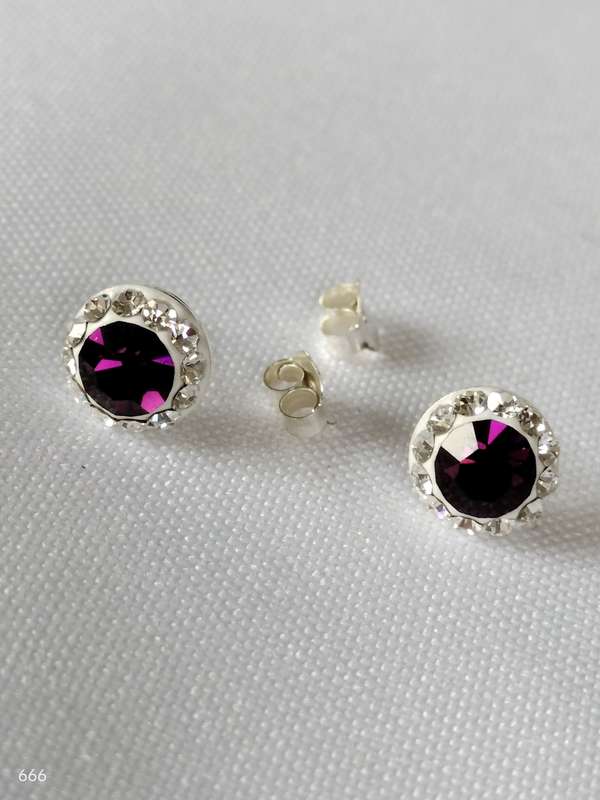 New Sterling Silver Austrian Crystal earrings: Gorgeous design