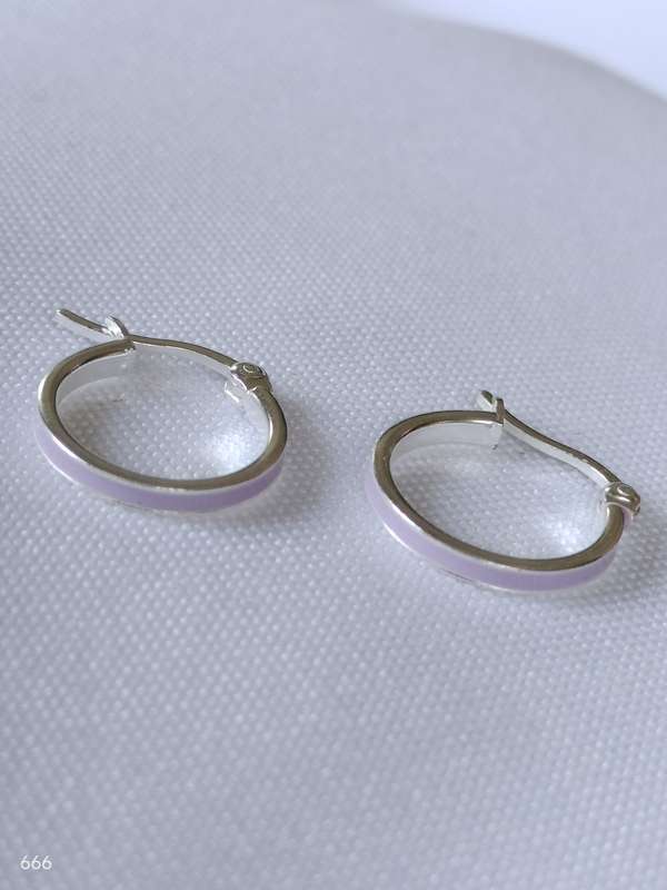 New Sterling Silver plain earrings:
