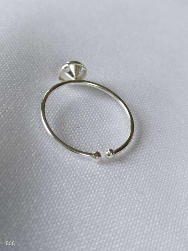 New Sterling Silver Austrian Crystal ring: Open adjustable size