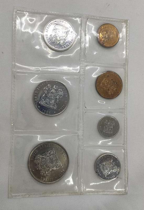 1986 RSA UNC coin set in SA Mint pack