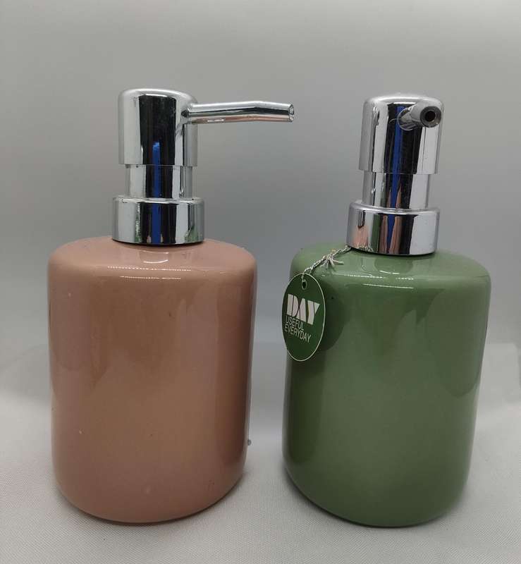 Set of 3 gorgeous new soap dispensers - one bid for all- 150 mm high
