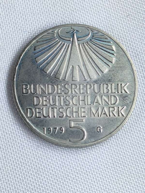 Bundesrepublik Deutschland 1979: 5 Mark (.625): Otto Hahn