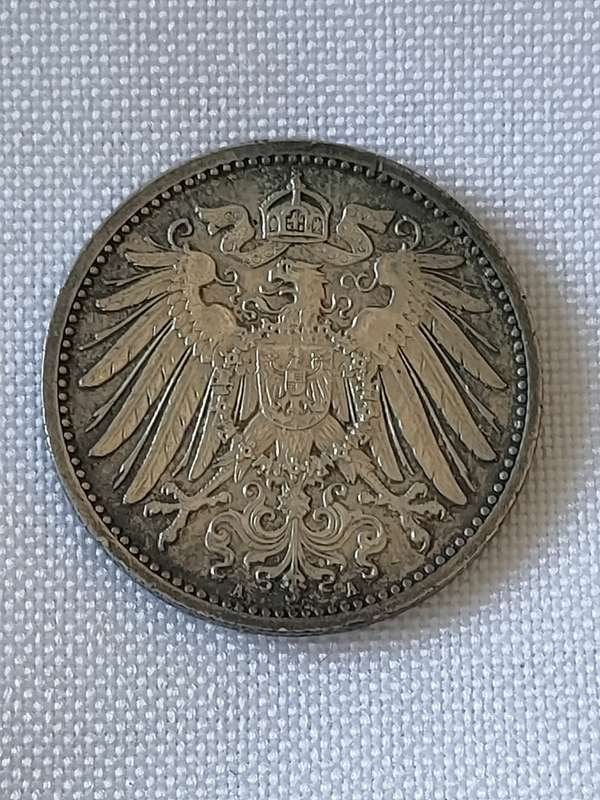 Deutsches Reich 1915: 1 Mark (.900):