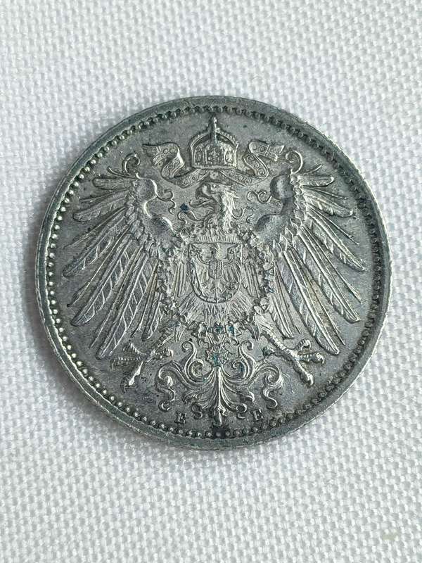 Deutsches Reich 1915: 1 Mark (.900):
