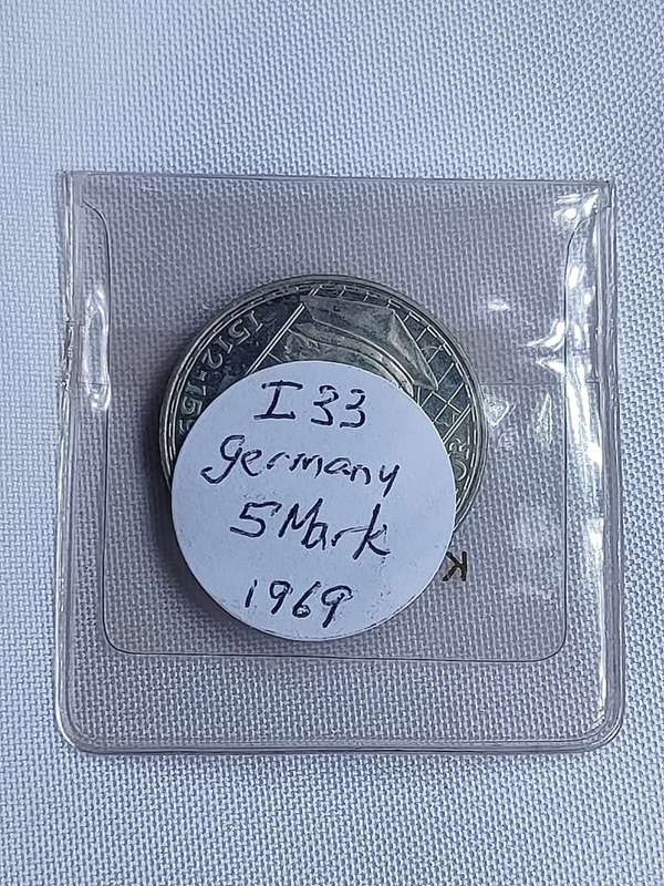 Bundesrepublik Deutschland 1969: 5 Mark (.625): Gerhard Mercator: Non-circulating coin