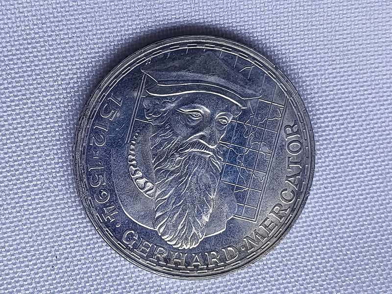Bundesrepublik Deutschland 1969: 5 Mark (.625): Gerhard Mercator: Non-circulating coin