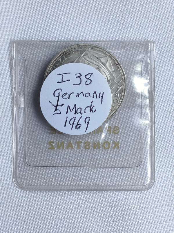 Bundesrepublik Deutschland 1969: 5 Mark (.625): Gerhard Mercator: Non-circulating coin