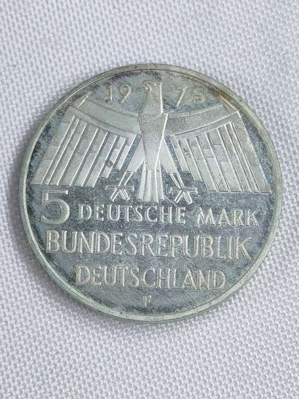 Bundesrepublik Deutschland 1975: 5 Mark (.625): Non-circulating coin