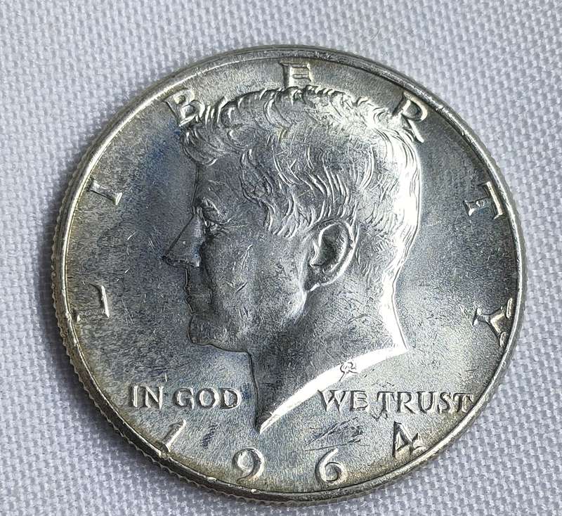 USA 1964: Kennedy Half Dollar (.900): Authorized by Congress following the JFK assassination