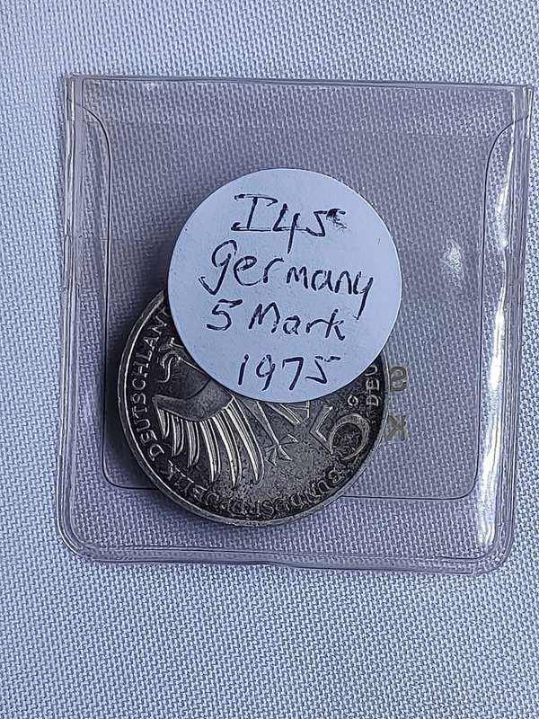 Bundesrepublik Deutschland 1975: 5 Mark (.625): Albert Schweitzer": Non-circulating coin