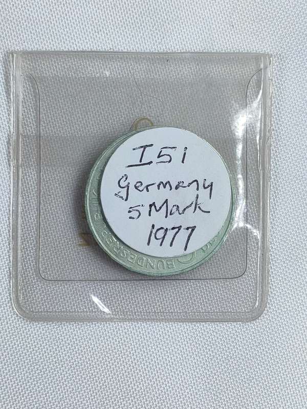Bundesrepublik Deutschland 1977: 5 Mark (.625): CF Gauss: Non-circulating coin