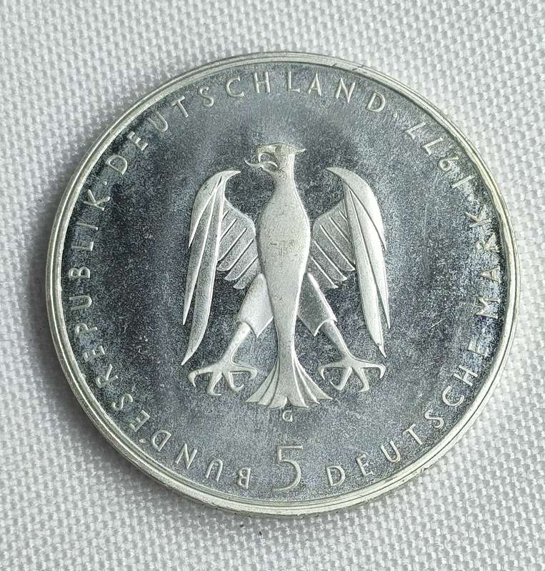 Bundesrepublik Deutschland 1977: 5 Mark (.625): Heinrich von Kleist: Non-circulating coin