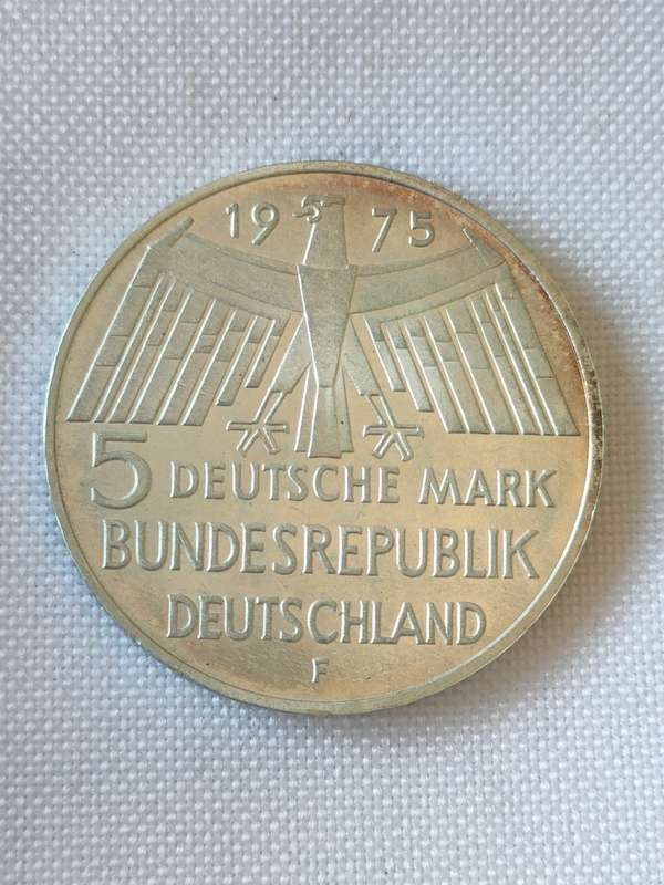 Bundesrepublik Deutschland 1975: 5 Mark (.625):: Non-circulating coin