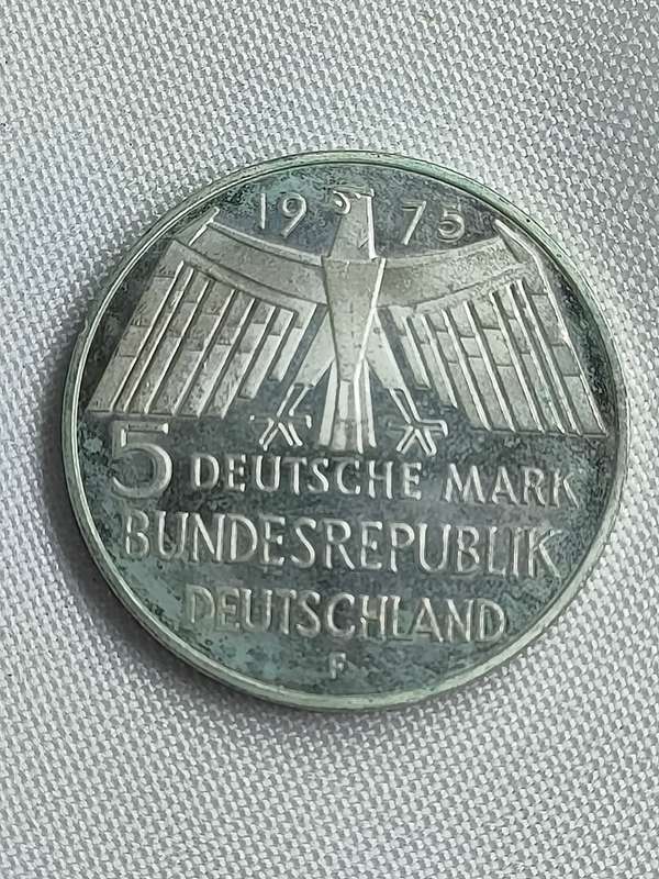 Bundesrepublik Deutschland 1975: 5 Mark (.625):: Non-circulating coin
