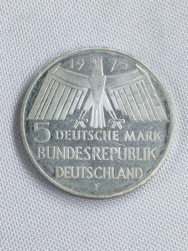 Bundesrepublik Deutschland 1975: 5 Mark (.625): Non-circulating coin