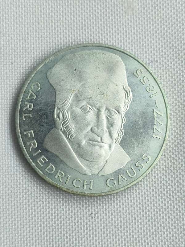 Bundesrepublik Deutschland: 5 Mark (.625): CF Gauss: Non-circulating coin