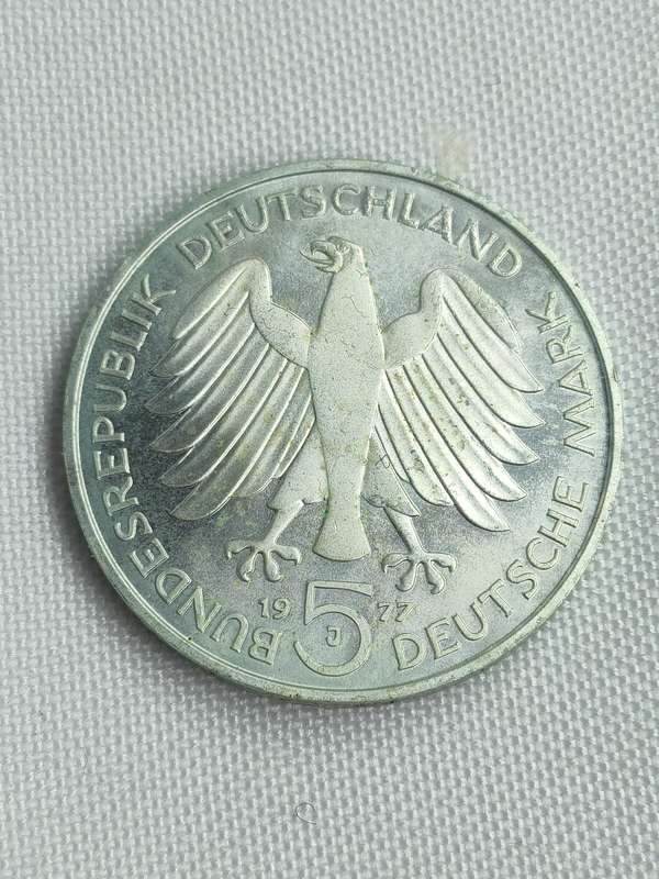 Bundesrepublik Deutschland: 5 Mark (.625): CF Gauss: Non-circulating coin