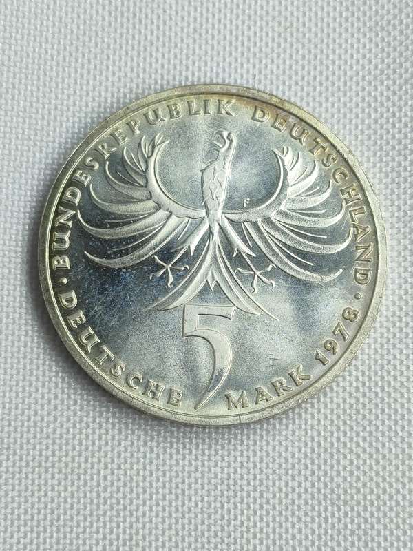 Bundesrepublik Deutschland 1978: 5 Mark (.625): Balthasar Neumann: Non-circulating coin