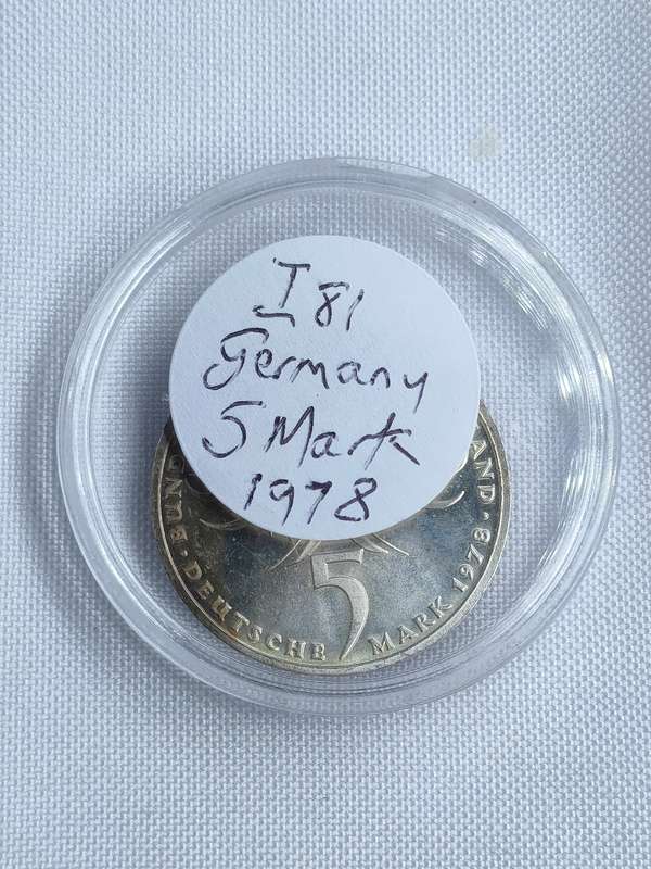 Bundesrepublik Deutschland 1978: 5 Mark (.625): Non-circulating coin